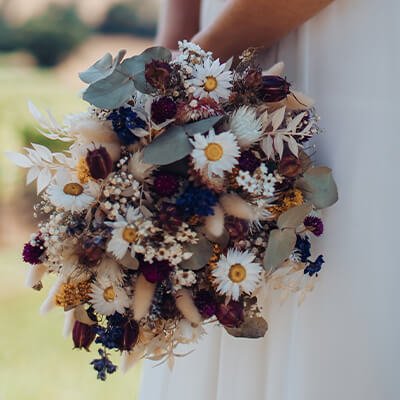 Bouquet de mariée Tricolore