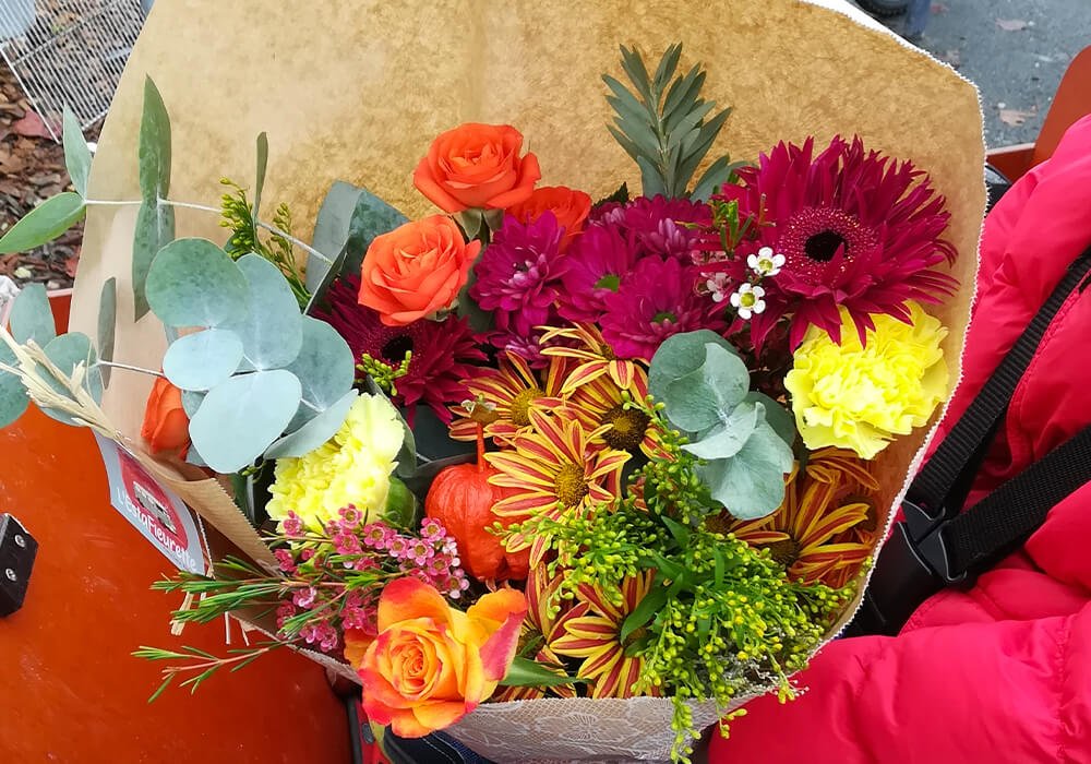 Bouquet aux couleurs automnales